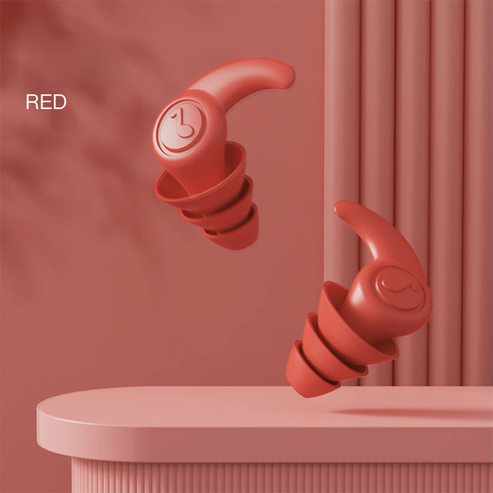Silicone Noise-Reducing Sleep Earplugs for Soundproof Comfort