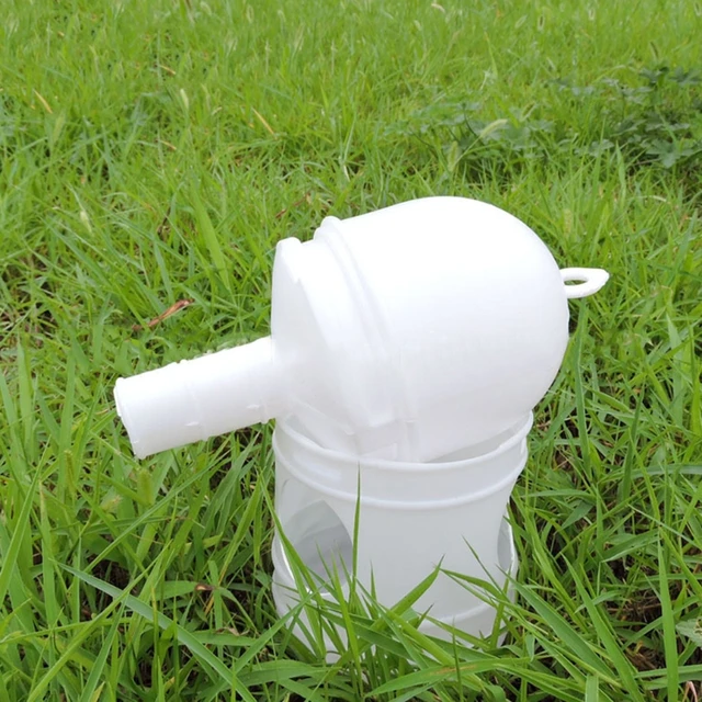 Abbeveratoio Per Piccioni Automatico - Contenitore Da 1 Litro | Plastica Durevole | Bianco | Facile Da Pulire