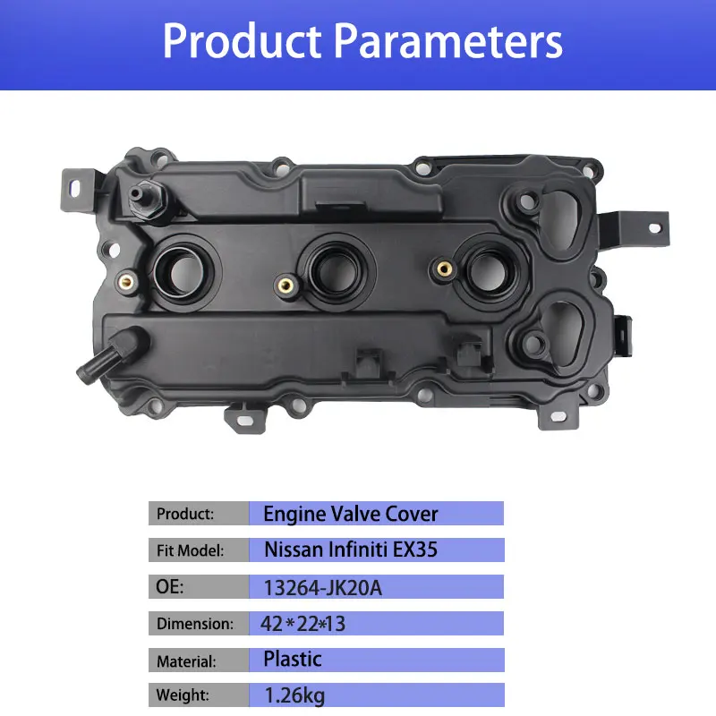 Engine Valve Cover 13264JK20A and Gasket For Infiniti G35 M35 FX35