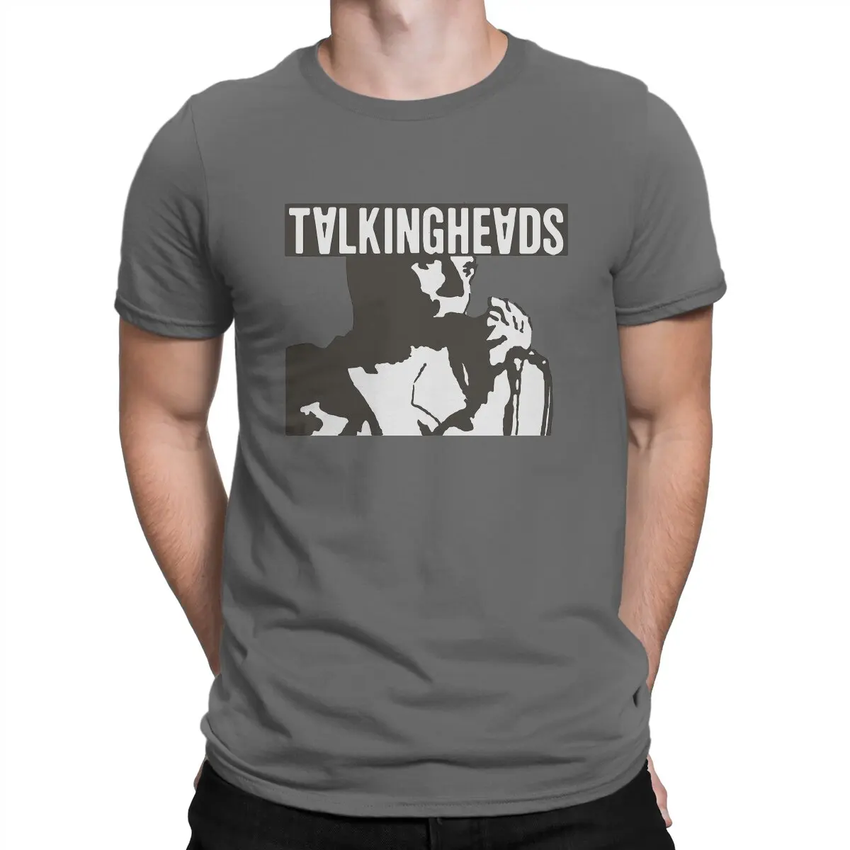 thumbnail image 1 of Camiseta Talking Heads para hombre, "Llámame por tu nombre", camisetas novedosas, camiseta de manga corta con cuello redondo, ropa de fiesta de algodón, 1 of 7
