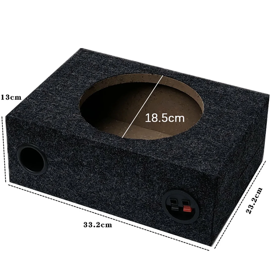 Single 8-Inch Sealed Universal Speaker Boxes car stereo Car Speaker Box Car Subwoofer Boxes for Music