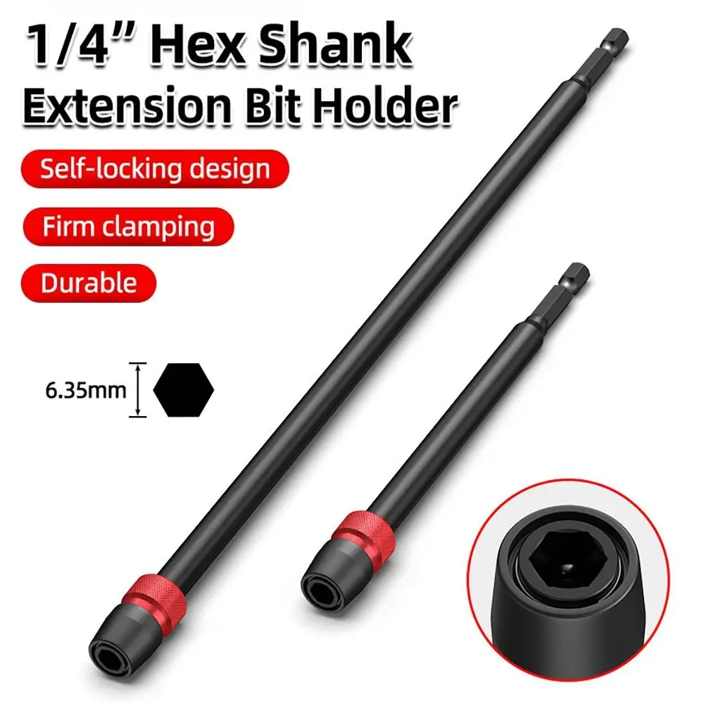 1Pcs 100/150/300mm Screwdriver Bit Holder Magnetlc 1/4 Inch Hex Self ...