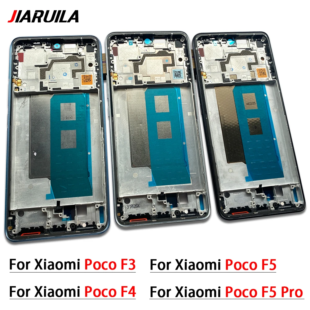 

New Middle Frame For Xiaomi Poco F3 F4 F5 Pro Front Frame Housing Bezel Repair Parts