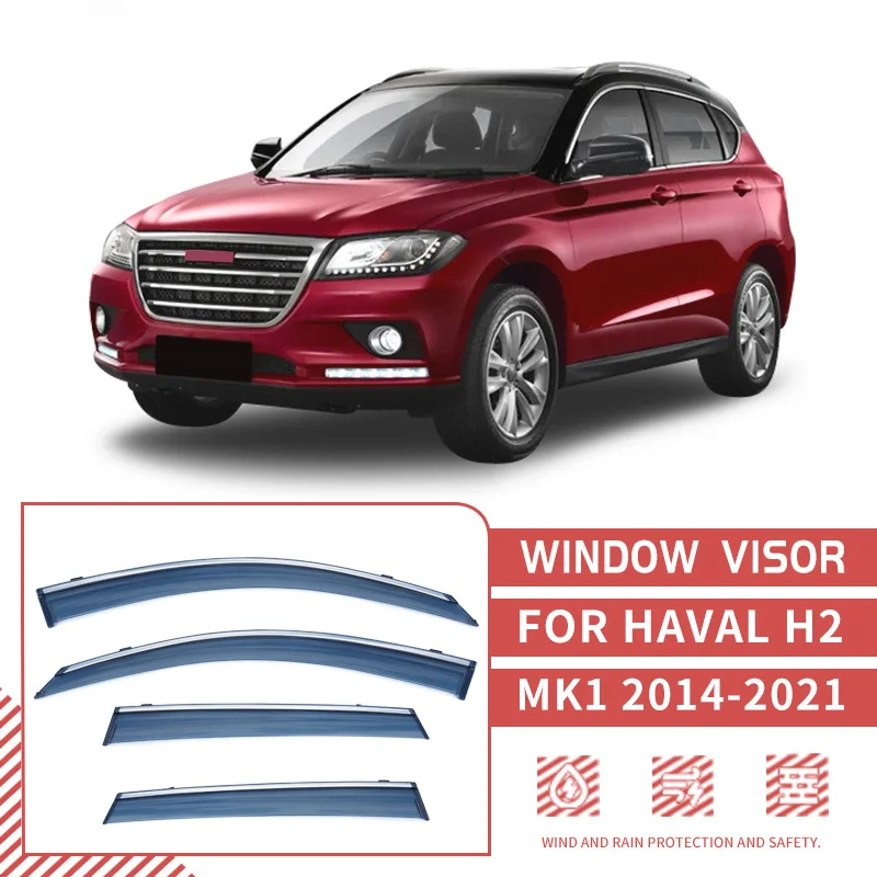 

Подходит для Great Wall Haval 2014-2021 H2 H2S 2016-2019, козырек для окон, навесы, укрытия от солнца, дождя, зеркало для бровей, ветроотражатель