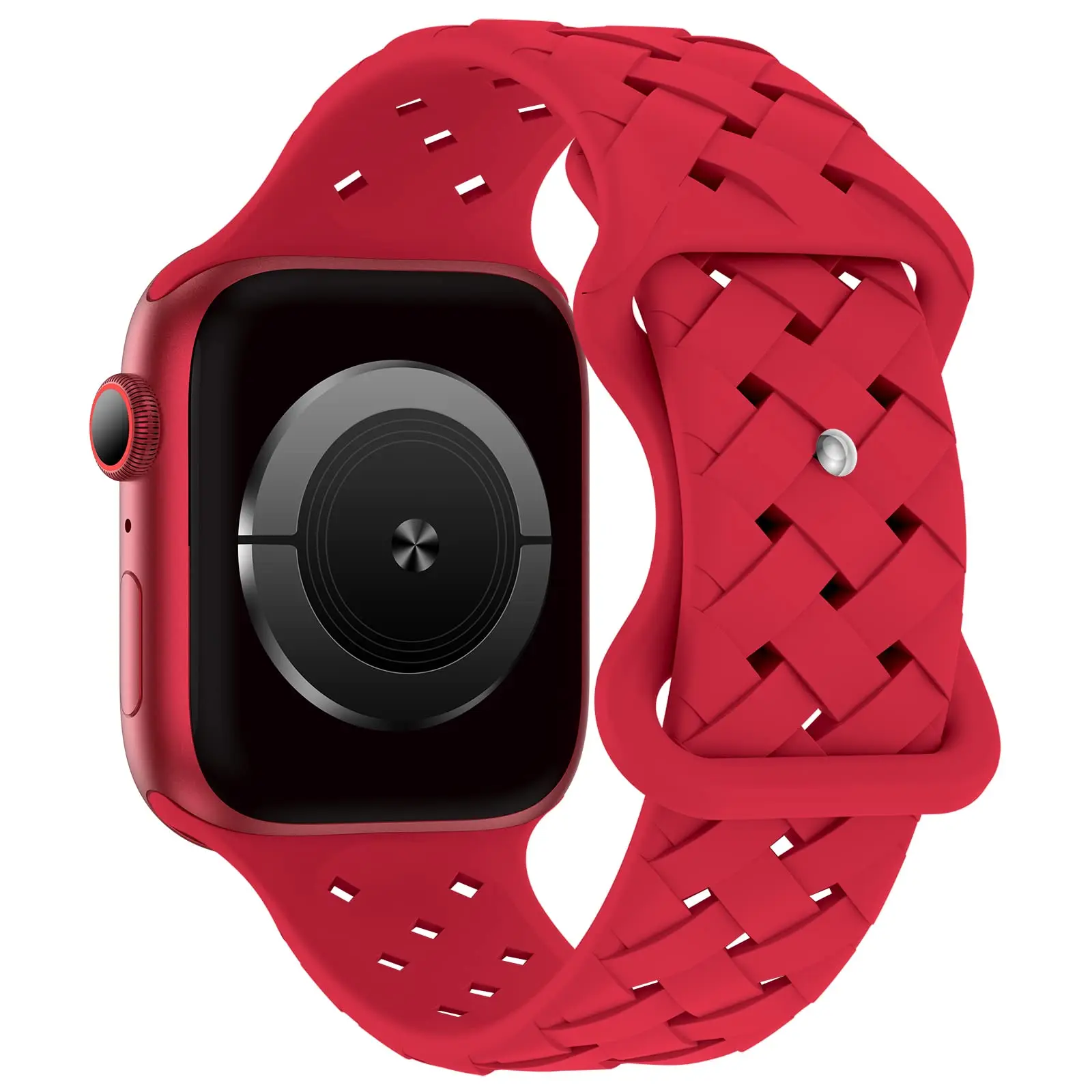 Breathable Sport Braided Silicone Watch Strap - Stylish and Comfortable Accessory