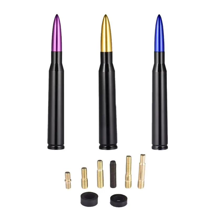 Short Bullet Alloy Antenna Truck Radio Antenna Albero Sostituzioni Ottimizzato Fm Am Reception Impermeabile Antifurto Per Pickup