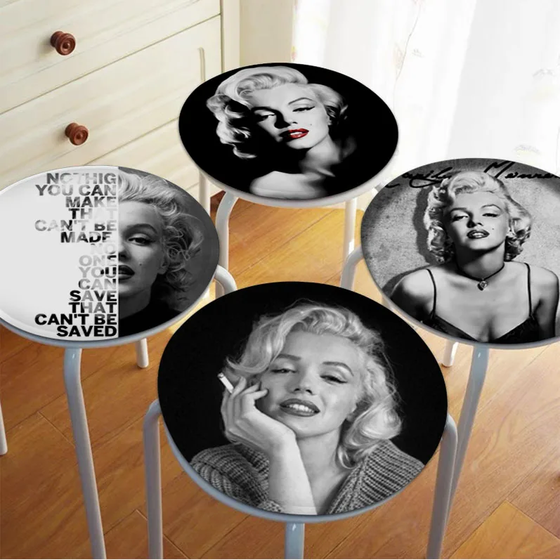 

M-Marilyn-Monroe Cushion Mat Square Seat Cushion Office Dining Stool Pad Sponge Sofa Mat Non-Slip Seat Mat
