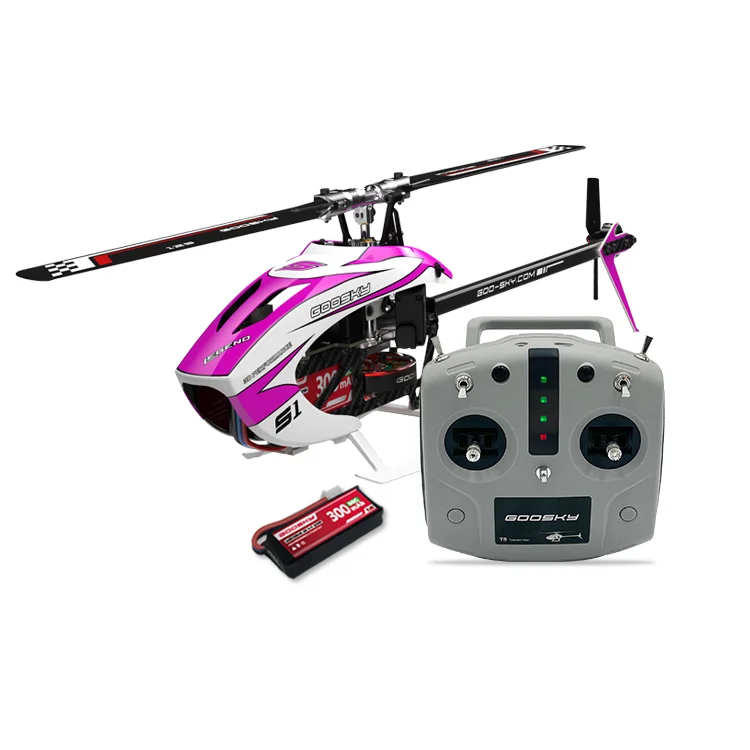 2026 RC 구스키 S1 BNF/RTF 6CH 3D 스턴트 더블 브러시리스 모터 다이렉트 드라이브 모터 플라이바리스 다이렉트 드라이브 RC 헬리콥터 장난감 선물