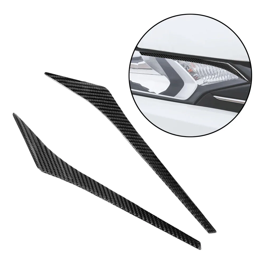 

2 шт., декоративные наклейки для автомобильных фар Honda Jazz 2014 2015 2016 2017 2018