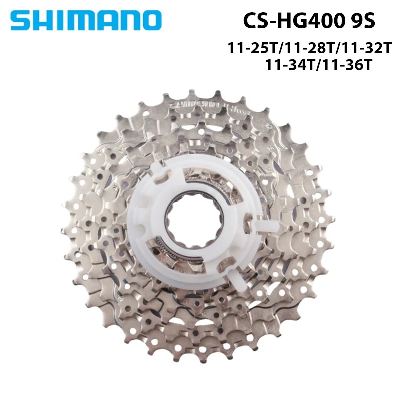 SHIMANO CS-HG400 9Speed Cassette 11-25T 11-28T 11-32T 11-34t 11-36t For MTB Mountain Bicycle Original Parts Freewheel