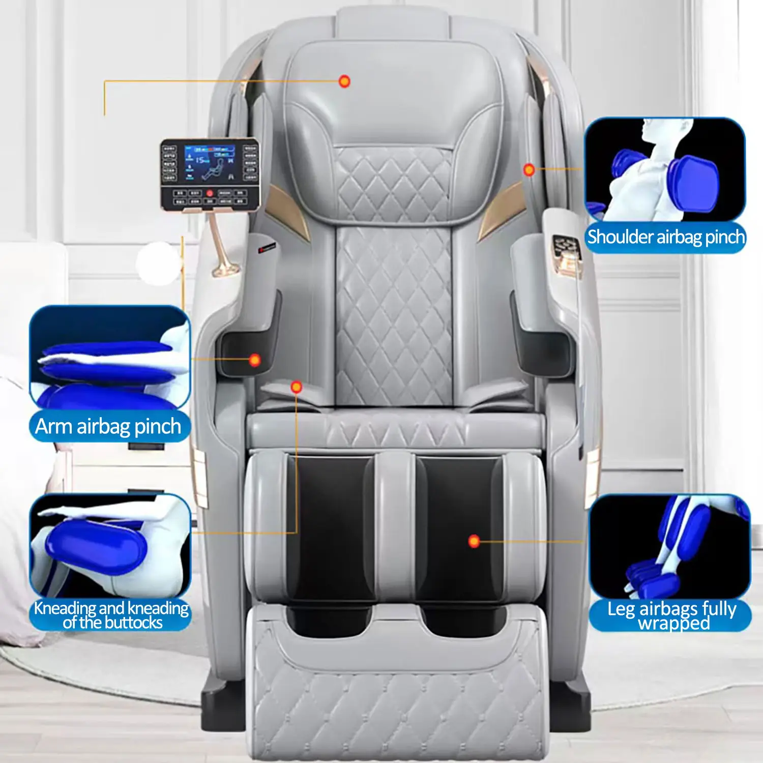 Three Year Warranty Home 4D Heating Massage Chairs Multifunctional Full Body Air Bag Wrapped Zero Gravity 3D Massage Office Sofa 5