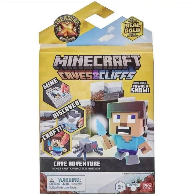 

NEW Original Treasure X Minercraft My World MC Gold Treasure Action Figure Children's Toy Blind Box Toys Gifts