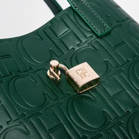 Classic Simple Solid Color Women's New 2024 Large Capacity Handbag Letter Element Women's Handbag - Image 5