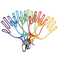 Golf Gloves Stretcher Golfer Tool Gear Plastic ABS Golf Gloves Holder Rack Dryer Hanger Stretcher with strap 1