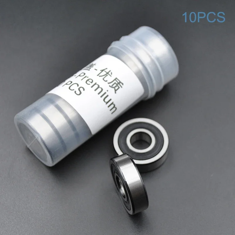 10pcs ABEC 5 608 606 607 609 625 626 627 628 2RS Bearings Bore 5mm 6mm 7mm 8mm 9mm Roller Wheel Lubricated Sealed Bearing