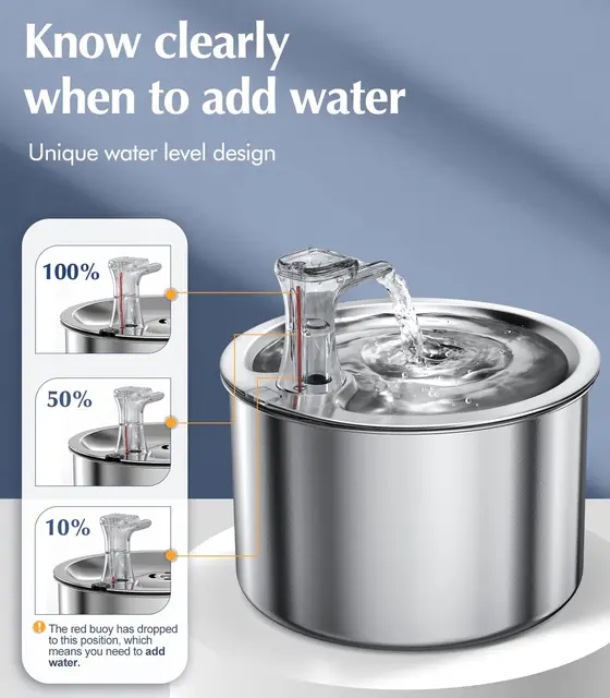 Automatic Stainless Steel Pet Fountain 4
