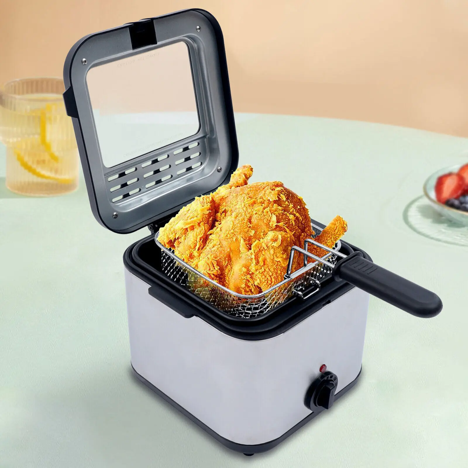 

2.5 L Electric Deep Fryer Oil Capacity Fish Fryer with Temperature Control 1000W