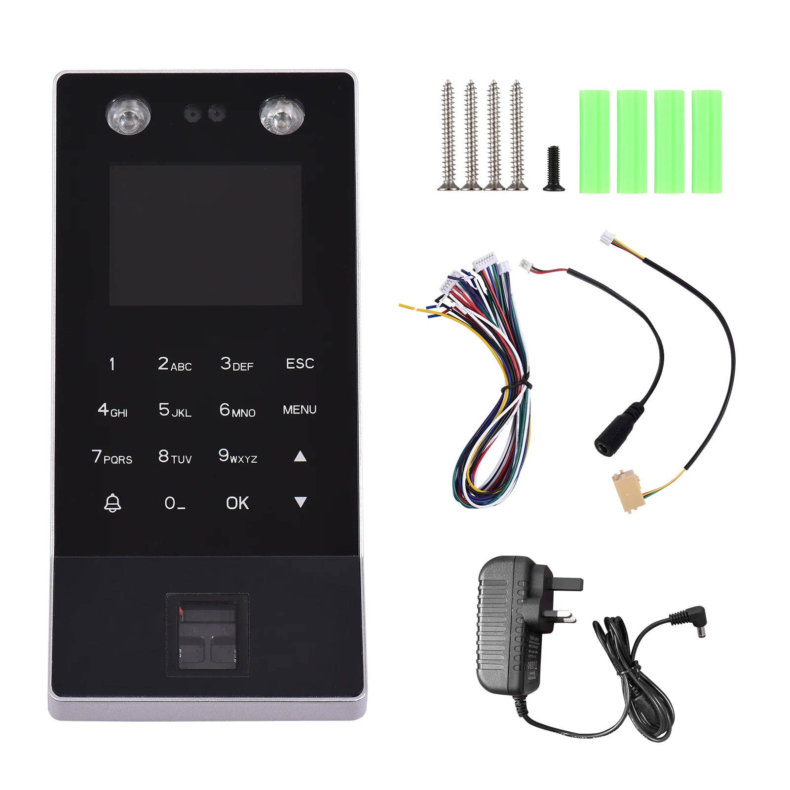 Face Recognition Fingerprint Password Attendance Machine Access Control Time Clock Recorder Support ID Card Device Employee