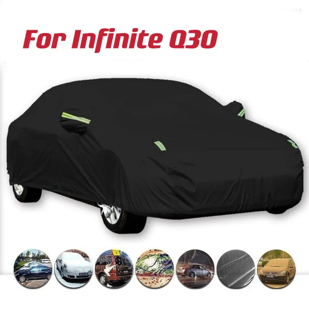 

Наружная защита для Infiniti Q30, полные автомобильные Чехлы, снежный чехол, Солнцезащитный водонепроницаемый пыленепроницаемый внешний автомобильный аксессуар