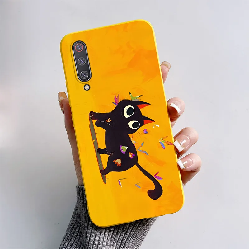 Cute Cartoon Butterfly Shockproof Silicone Case Cover - Fits Xiaomi Mi 9 Lite