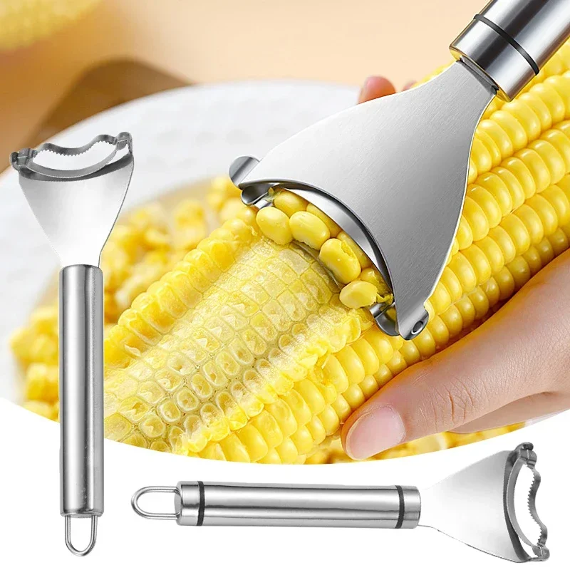 Stainless Steel Corn Plow Manual Corns Thresher Multifunction Fruit Vegetable Grater Slicer Peeling Kitchen Gadget Accessories