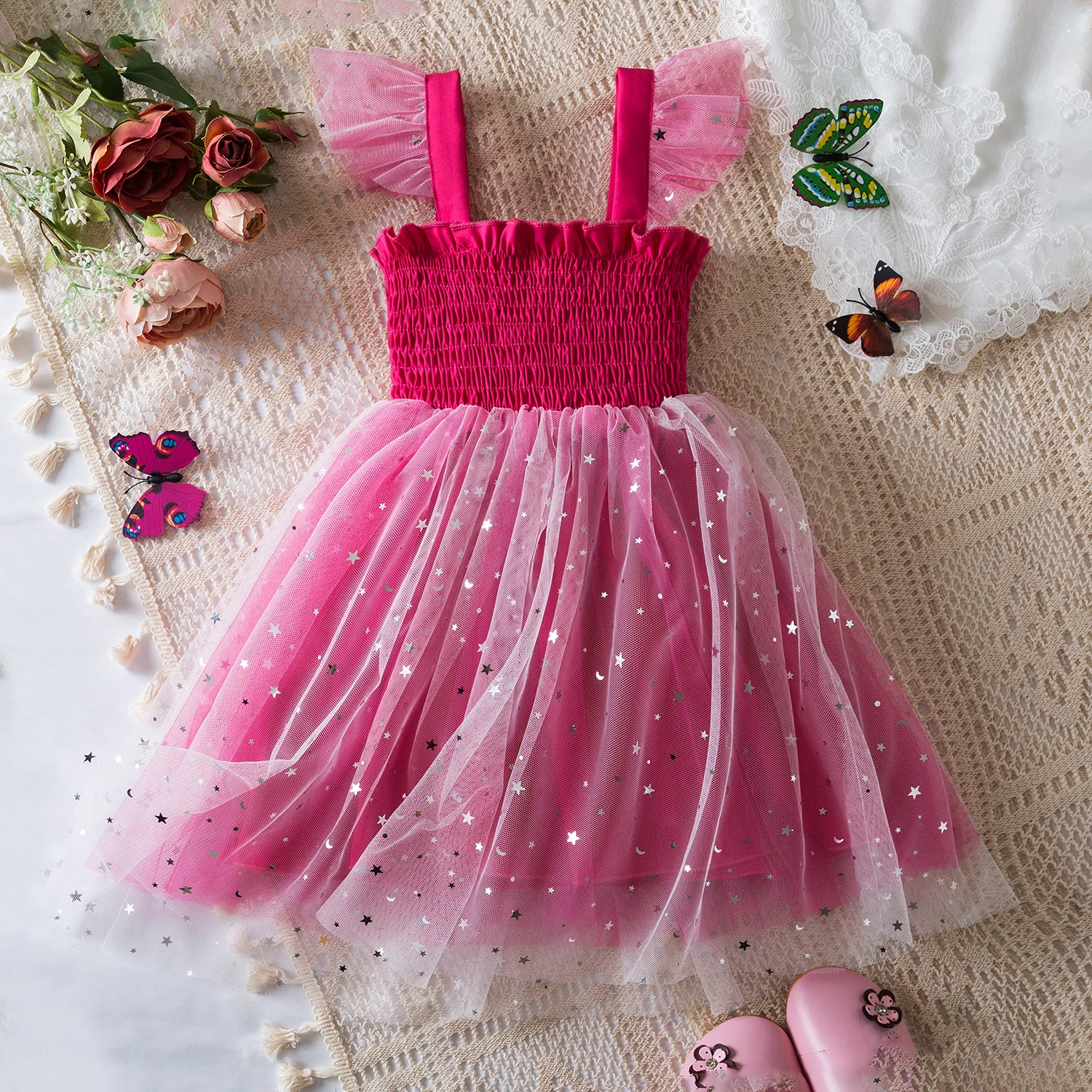 Vestido Con Sombrero Para Bebé Niña Yanmucy - Algodón 100%, Sin Mangas, Volantes, Tallas 0-12 Meses, Ideal Para Verano