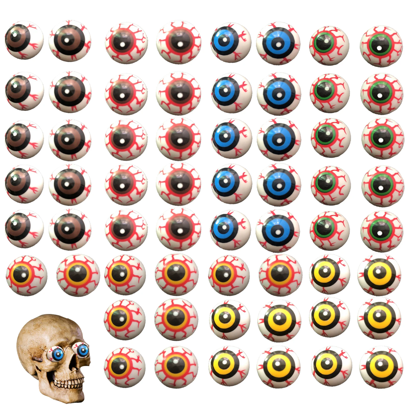 FakeEyeballs60pcsHalloweenEyeBallsScaryEyeballsHalloween