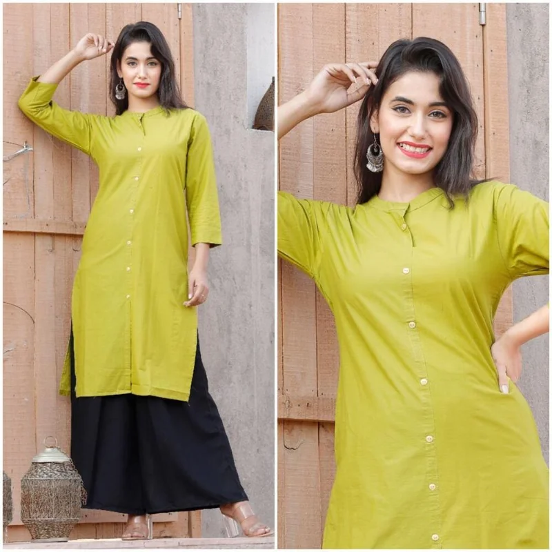 

Women Kurti Indian Causal Pure Cotton Kurta Beautiful Kurti