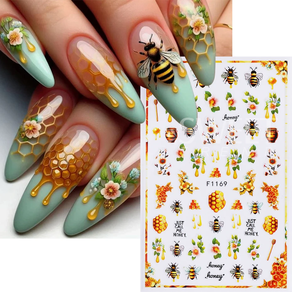 10pcs Autumn Winter Nail Stickers Maple Leaf Pumpkin Mushroom Flowers Self-Adhesive Nail Decals Thanksgiving DIY Manicure Decor