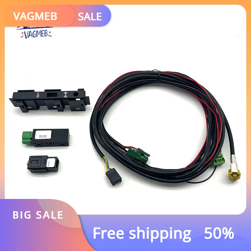 Carplay Usb Aux Install Plug Socket Switch Mib2 Mdi Usb Ami Adapter Per Vw Mqb Touran 5T Tiguan Mk2 5Ta863324B 724