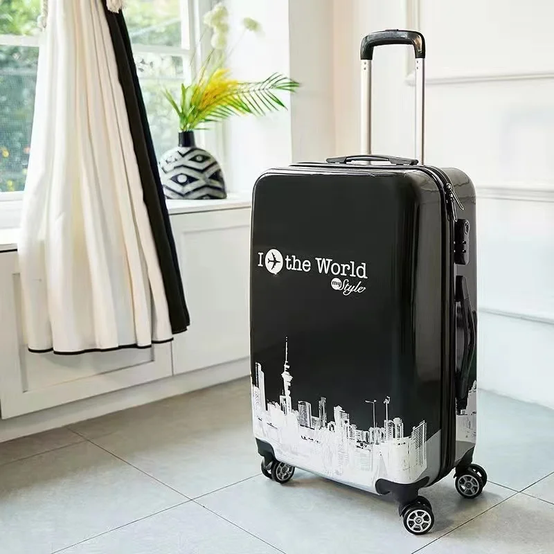 

24 inch ABS+PC suitcase Travel trolley luggage 20''carry on rolling luggage Cabin trolley bag for traveling kids Luggage bag
