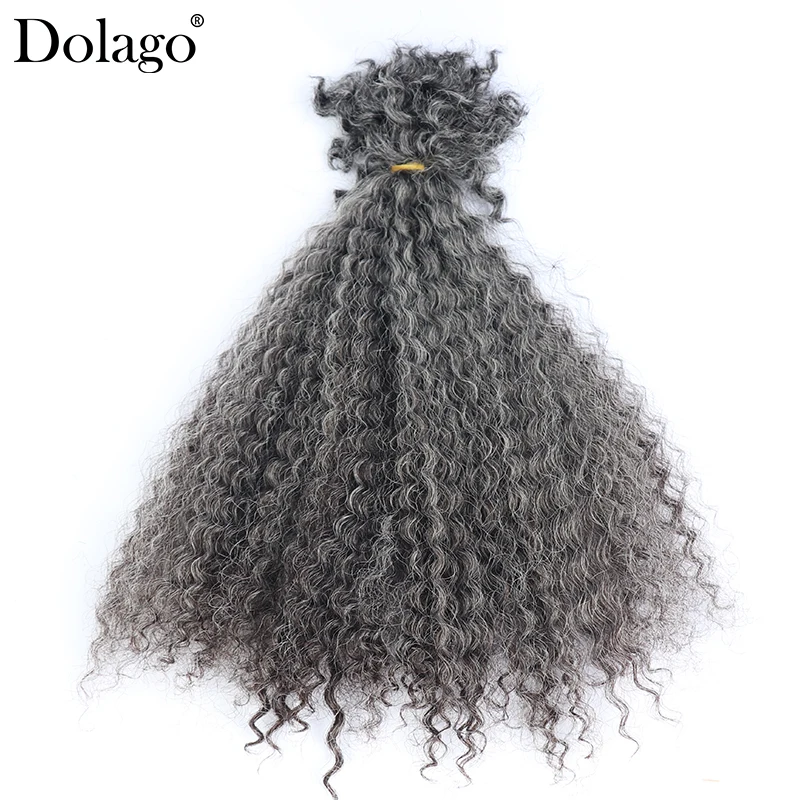 Dolago Loc Human Hair Extensions For Braiding Online Sales 100% Dreadlock  Afro Kinky Curly Human Braiding Hair Bulk No Attachment Mongolian Afro  kinky Curly Crochet Braids