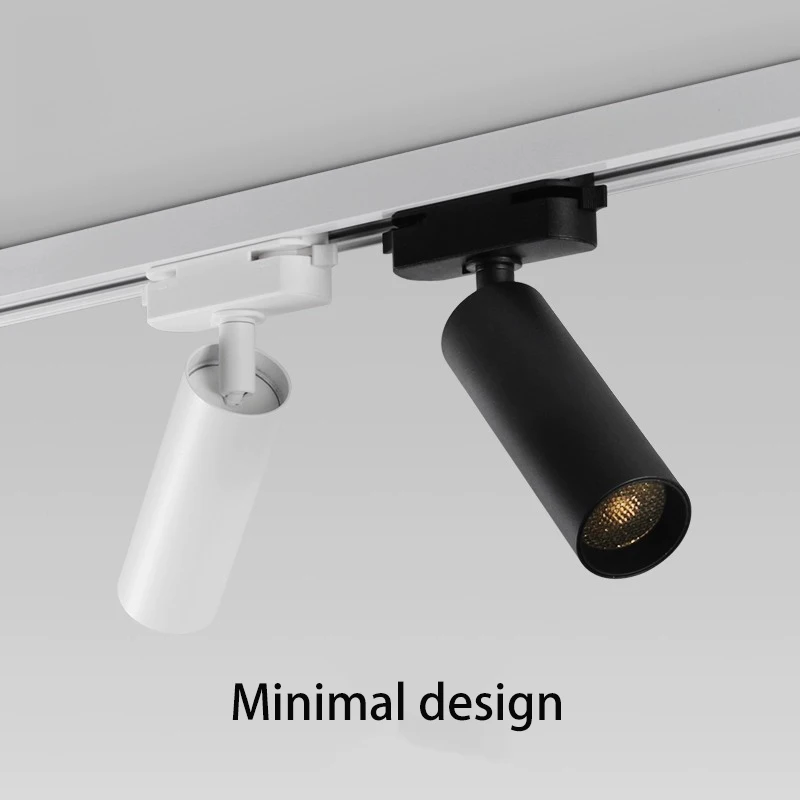 Led Track Light 3 Degree Beam Rail Spot Light Adjustable Angle Anti Glare Spotlight Museum Room Atmosphere Wall Washing Lighting 4