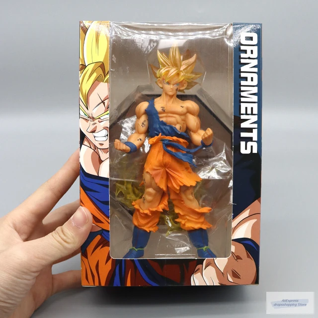 Dragon Ball Son Goku Super Saiyan Figura Anime, DBZ Action Figure, modelo  colecionável, estatuetas para crianças, 16cm - AliExpress