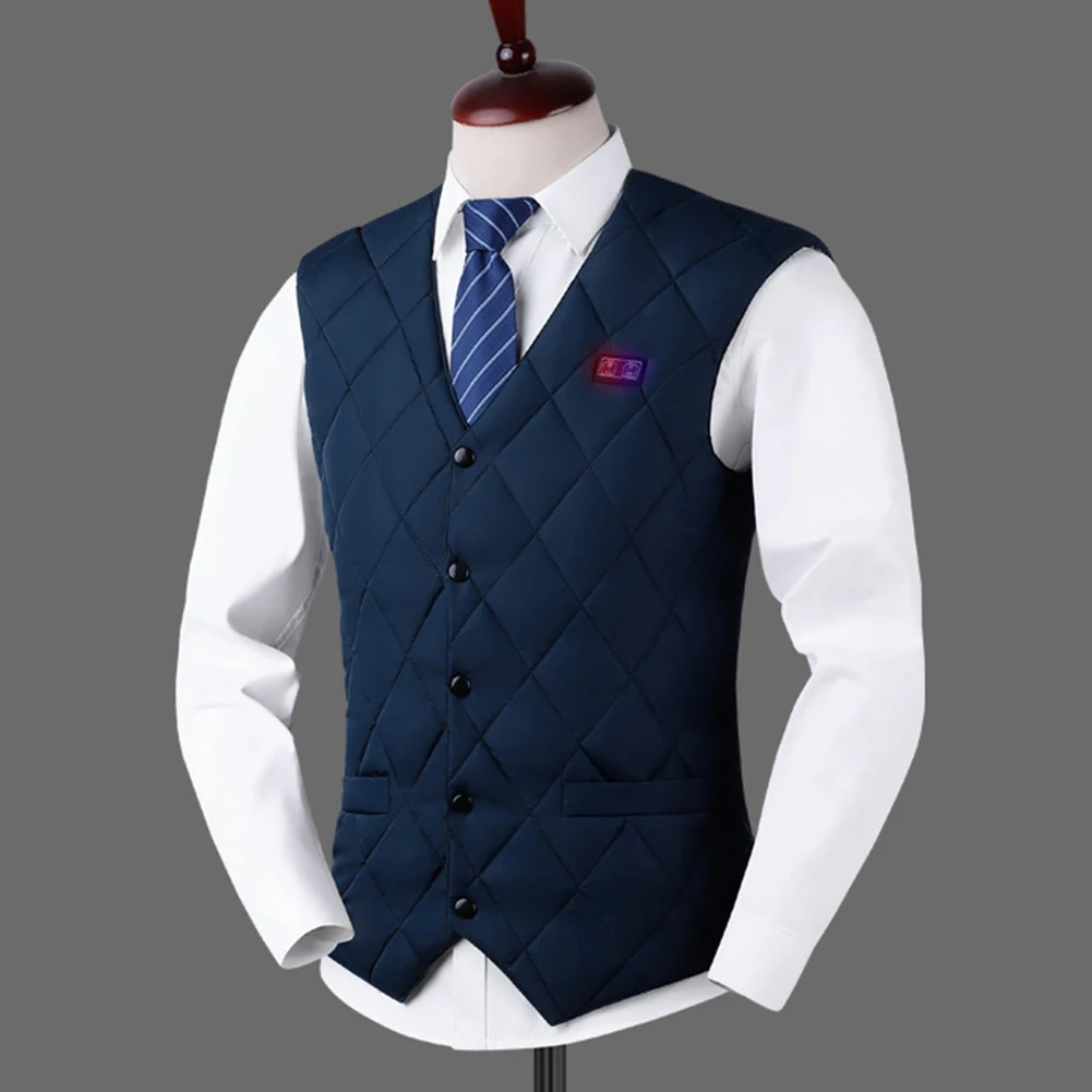 Description Picture 4 of item16 Places Zones Heated Vest 3 Gears Heated Vest Coat USB Charging Thermal Electric Heating Clothing Women Men for Camping Hiking