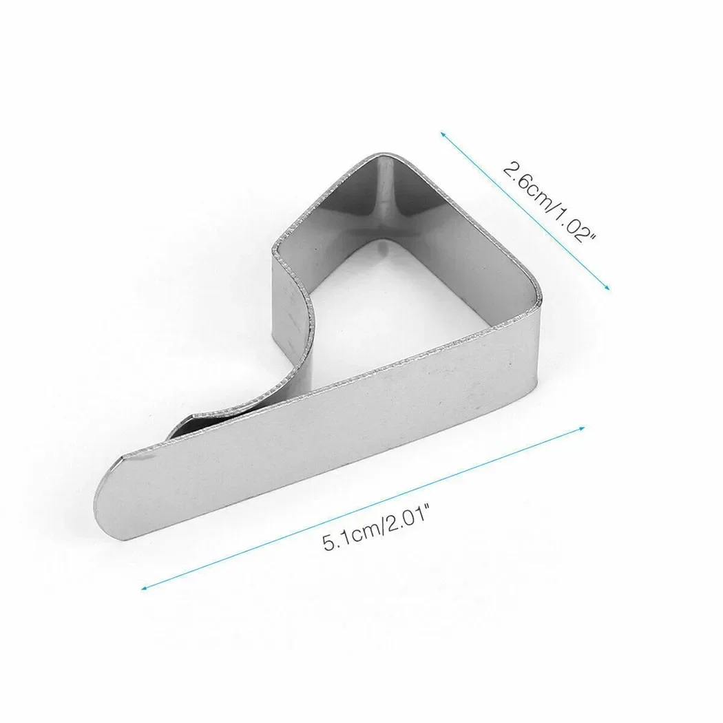 Stainless Steel Tablecloth Clamps Table Cloth Clips Holder Clip Party Wedding Table Cover Clamps Decorative 8Pcs