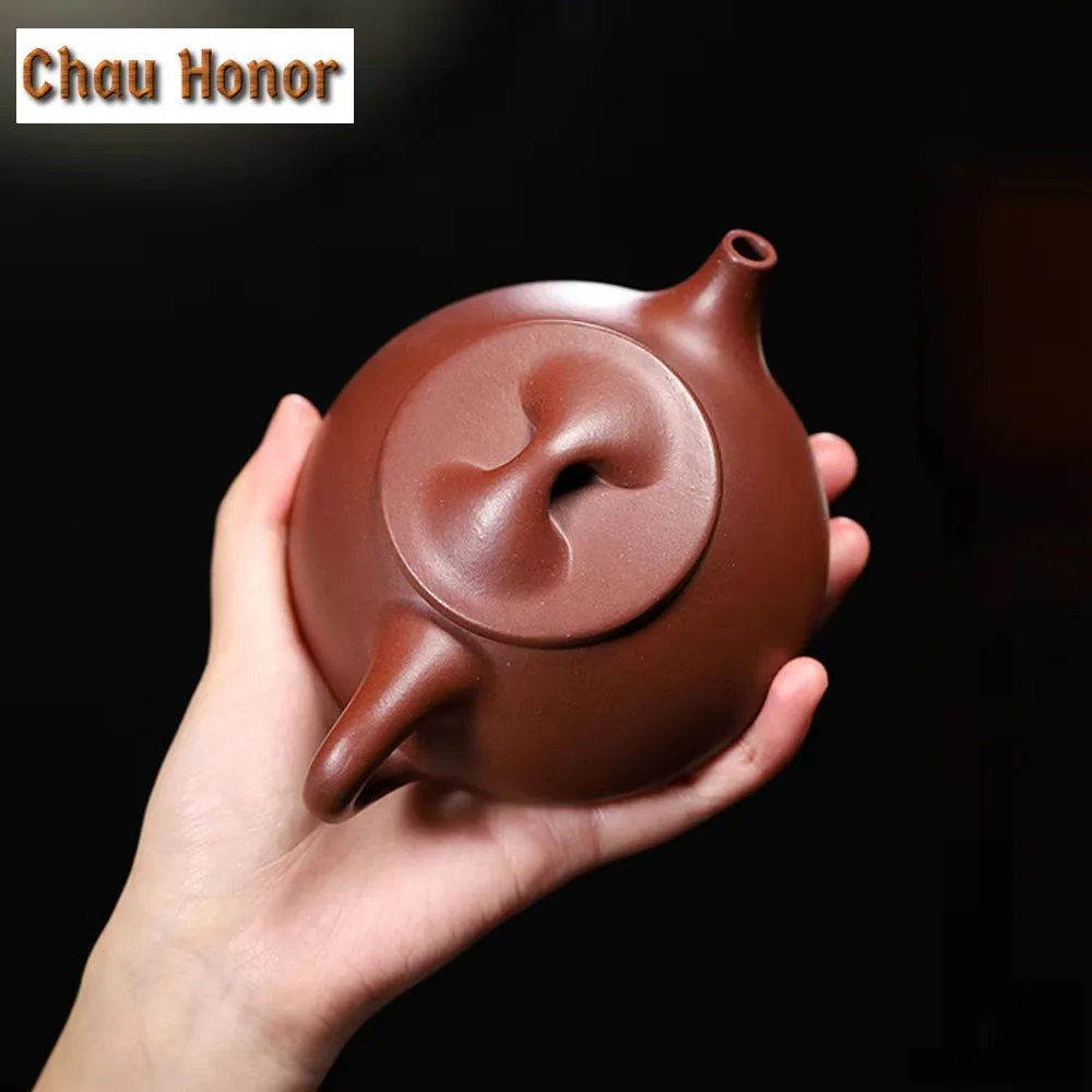 270ml Yixing Purple Clay Tea Pot Raw Ore Dicaoqing Teaware Kit Beauty Kettle 1 Pot 4 Cups Handmade Zisha Kung Fu Tea Set Gifts