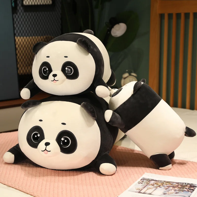 

75cm Kawaii Simulation Panda Plush Toy Soft Stuffed Animals Doll Sleeping Leg Pillow Big Size Plush Toys for Boys Girls Gifts
