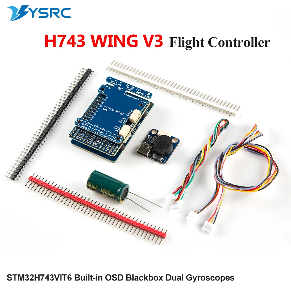 ตัวควบคุมโดรน H743-WING V3 พร้อมระบบบันทึกข้อมูล Blackbox