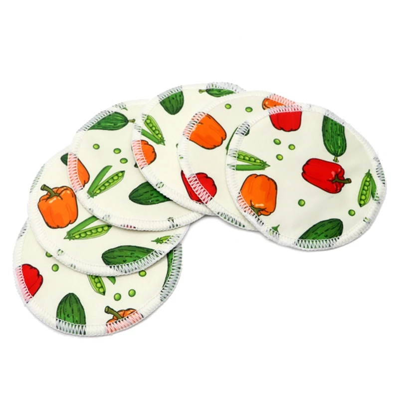 Nursing Pads 6pcs/set Washable Breast Breastfeeding Super Absorbency Mat for Mum Waterproof Feeding Pad Reusable Supplies 6