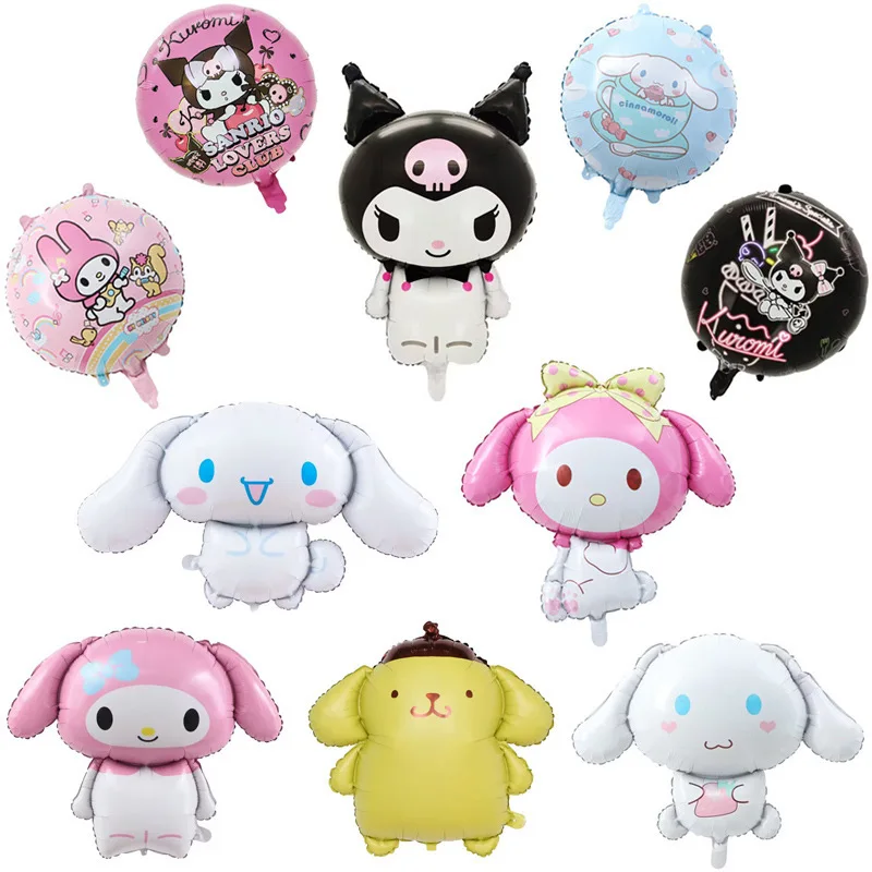 

Balloon Sanrio Kuromis Cinnamorolls Pochaccos Theme Balloon New Cartoon Birthday Decoration Balloon Shooting Background Prop