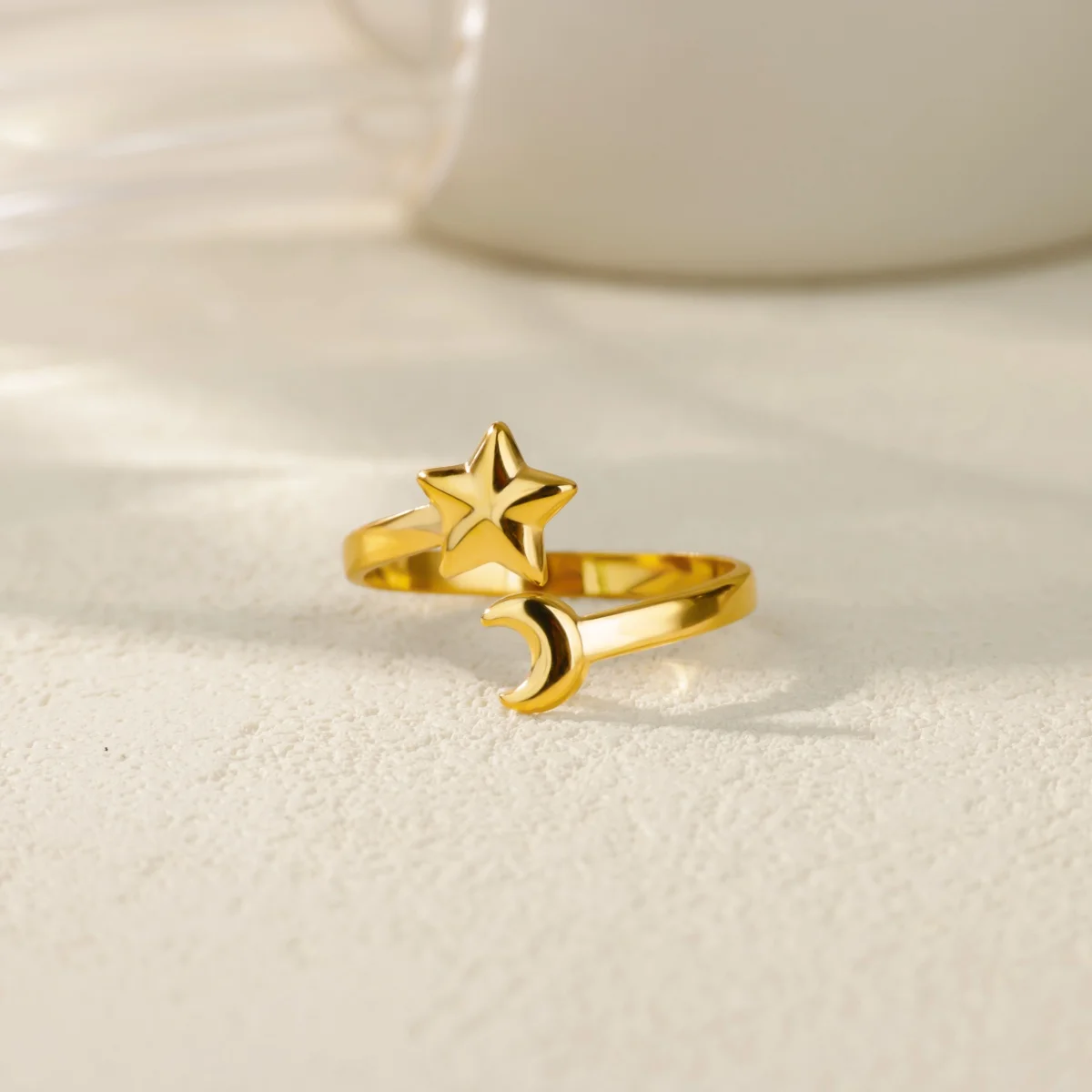 Moon Ring Wedding Stainless Steel Jewelry