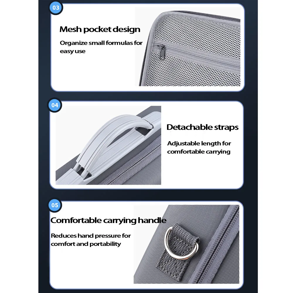 Carrying Case for DJI RS 4 Mini Portable Storage Bag, Travel Organizer Case for RS 4 Mini Gimbal Stabilizer Kit Accessories Bag 5
