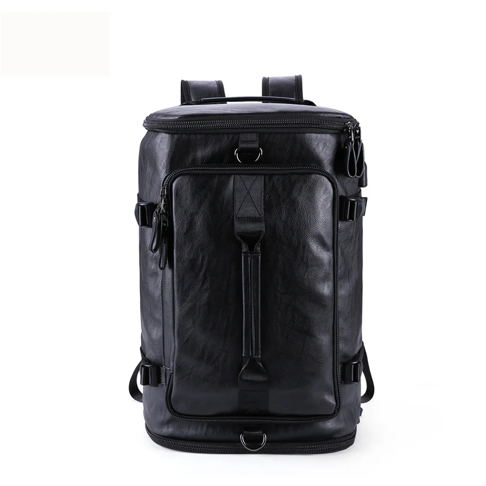 

Backpack Travel Bag Men Male PU Leather Laptop Backpacks Large Capacity Casua BackPack School Bags for Mochila