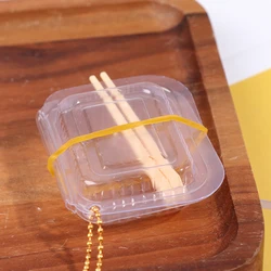 Boîte de restauration rapide jetable et baguettes pour maison de poupée 1:12, 2 ensembles, accessoires Miniatures 1:12 pour décoration de maison de poupée 