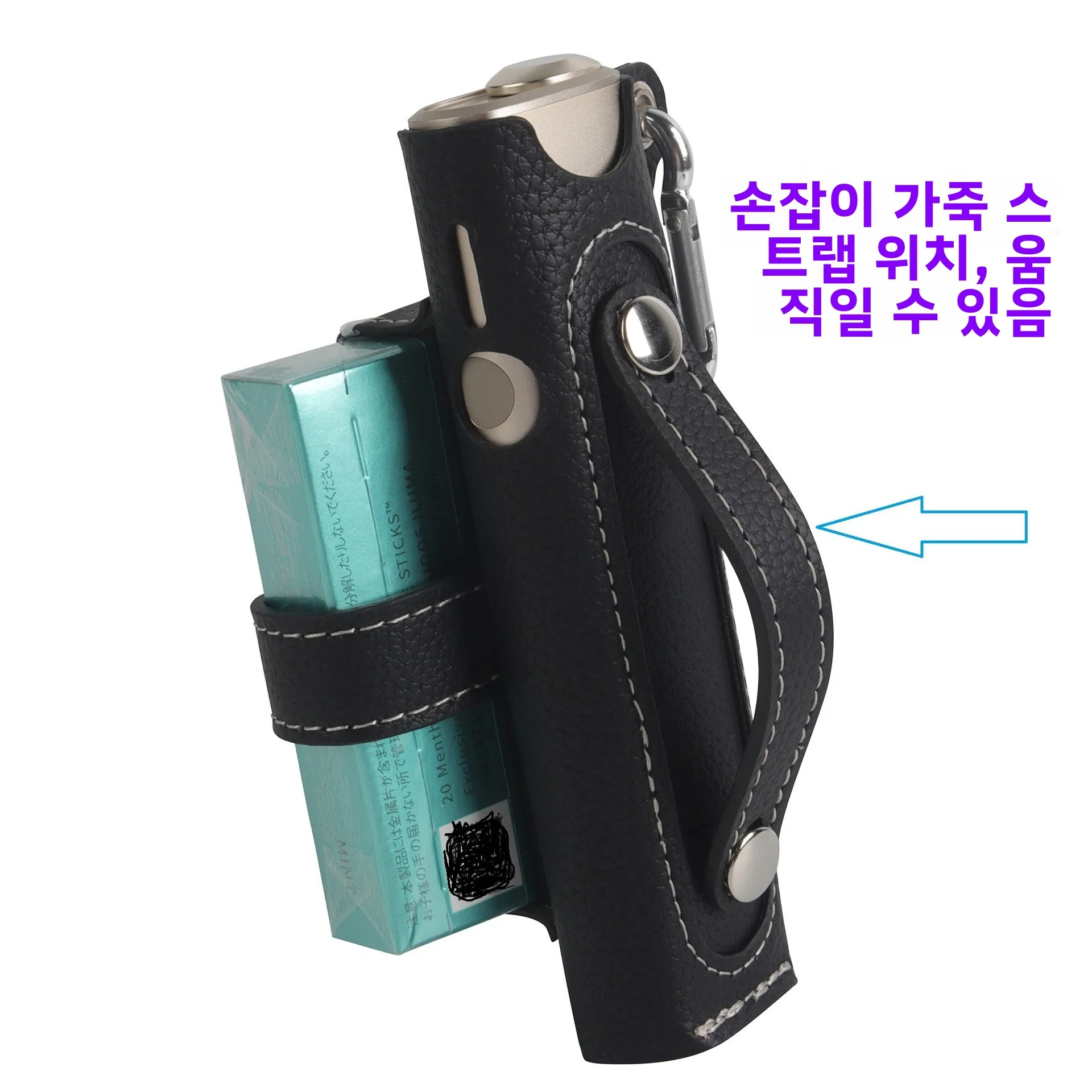 Iqo67 I One Ilum One 전자 담배 보관 주최자 성인 가족 보관 도구 용 휴대용 가죽 보호 케이스
