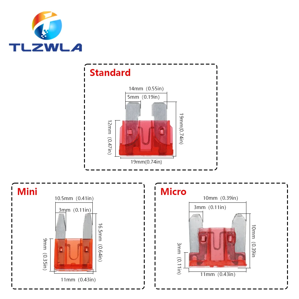 Pack de 10 porte-fusibles pour fusibles automobiles avec boîtier  entièrement encapsulé porte-fusible à lame porte-fusible de voiture étanche  porte-fusible à lame en ligne