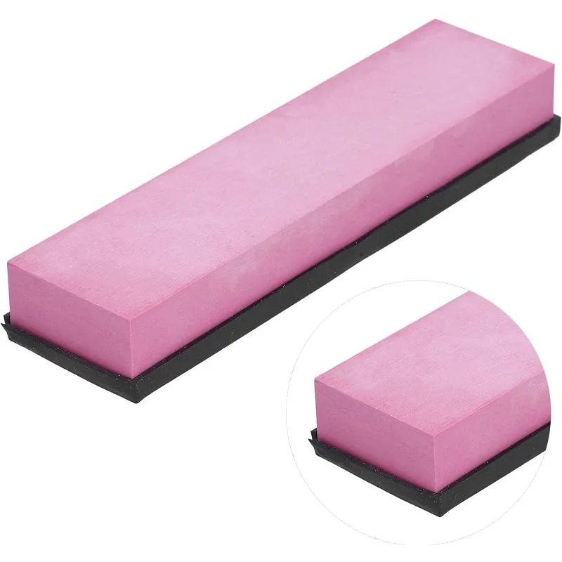 Knife Sharpener Set Double Sided Sharpening Stone Double Sided Oil Stone Professional Kitchen Knife Tool with Silicone Backing