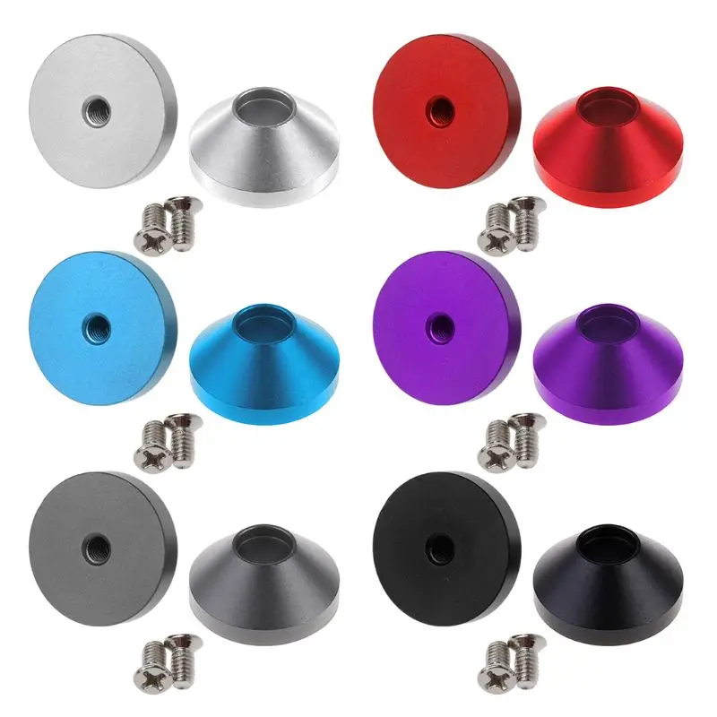 

2Pcs High Quality Mechanical Keyboard Feet Anodized Aluminum Feet Insulation Feet Metal for CASE With Screws Dropship