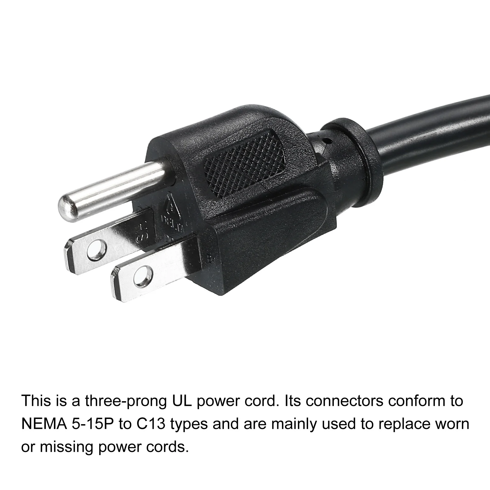 Ʈ TV ǻ  Ϳ AC  ڵ, US ÷ AC ̺, NEMA 5-15P  C13 , 1-3m, 3  14 AWG, 16/18 AWG, 1 